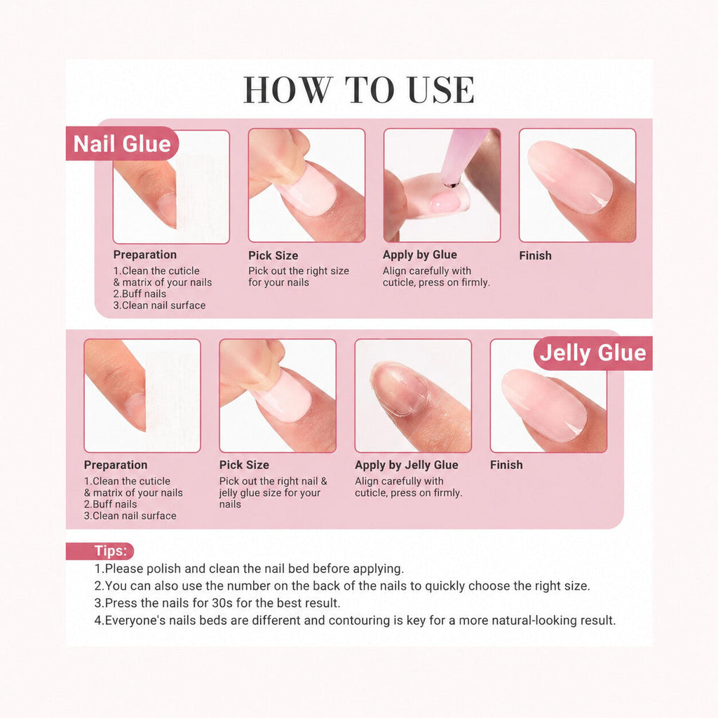 How to apply press-on nails