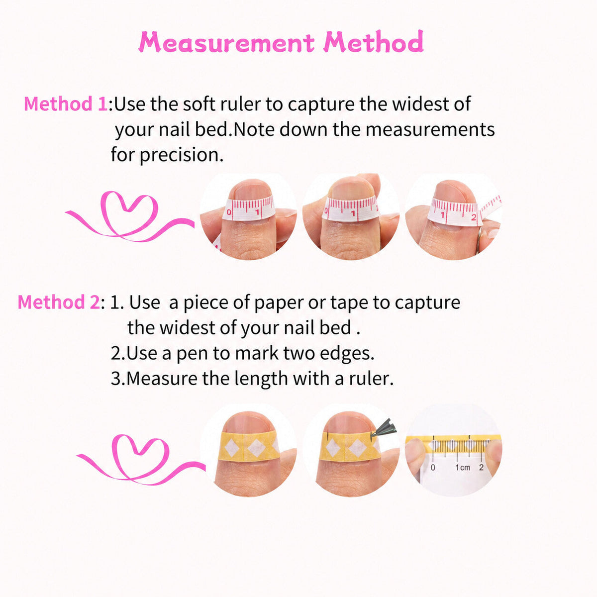 How to measure your nails